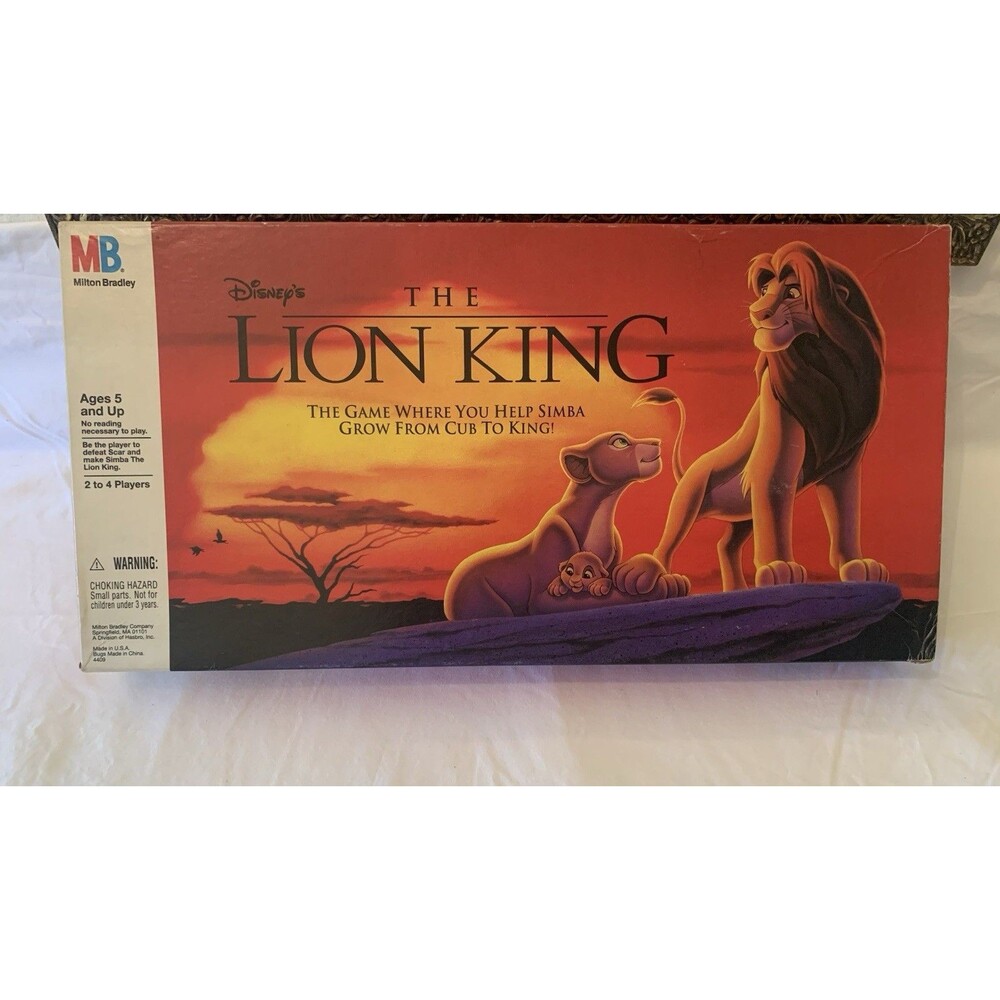 Vintage 1993 Disney The Lion King 3D Board Game Complete Game Milton Bradley